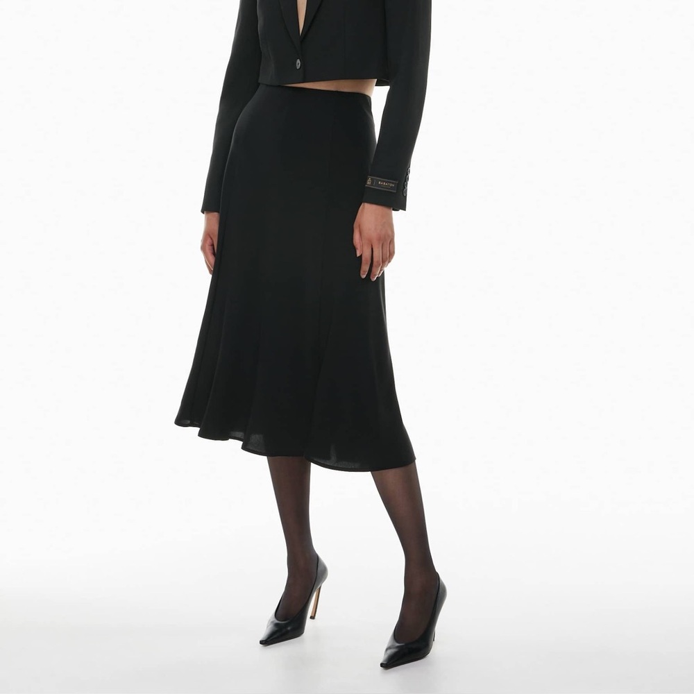 Aritzia Babaton Pieta midi slip skirt